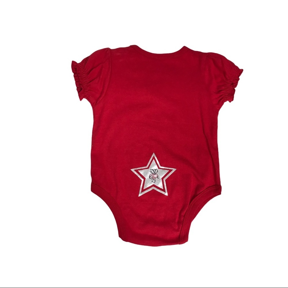 NWT Infant Wisconsin Badgers Silver Star Onesie - Picture 8 of 8